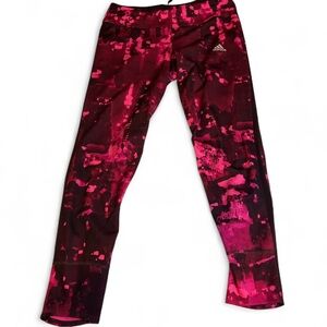 Adidas ClimaCool Women's Pink Abstract Energy Running Leggings